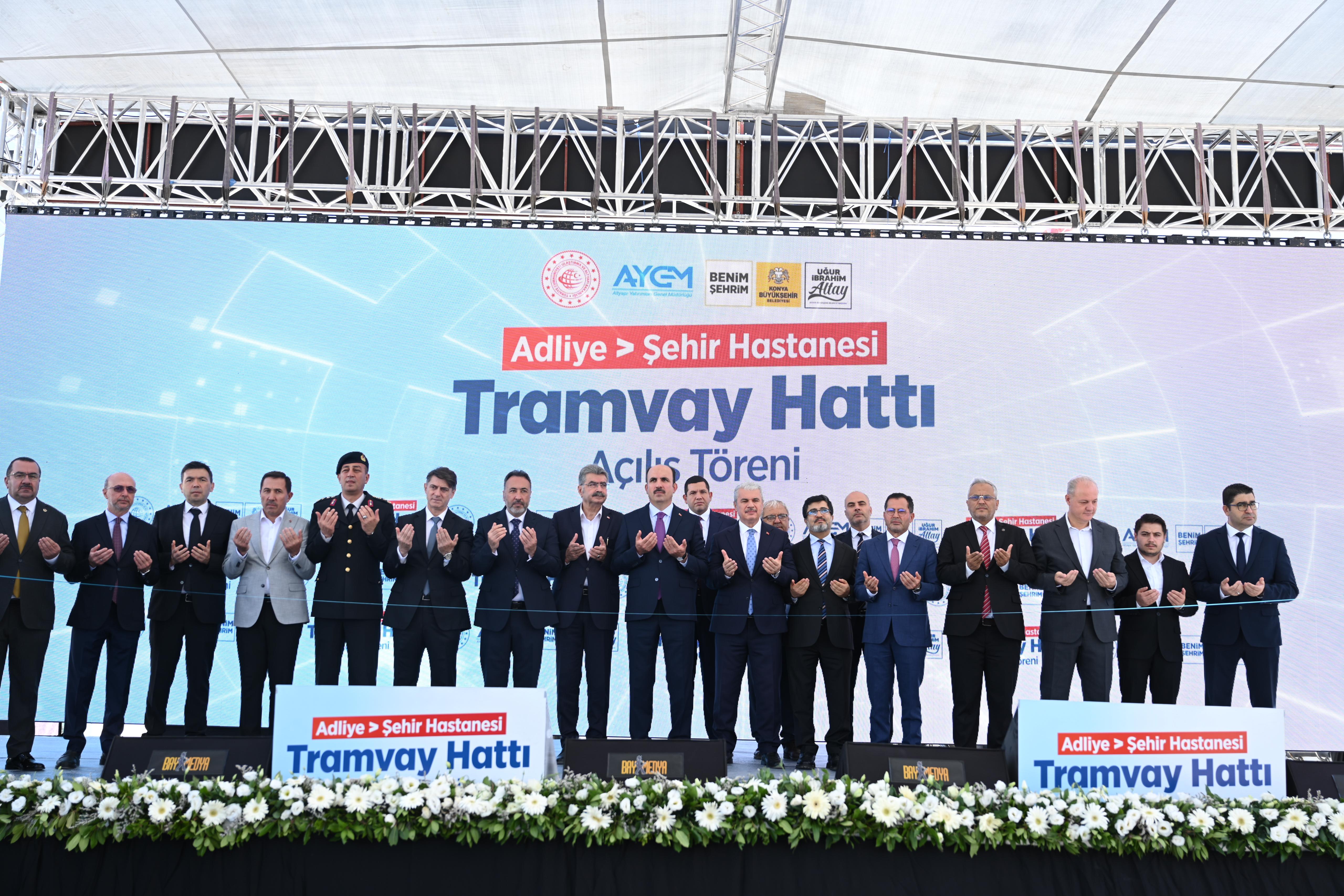 Konya’nın Raylı Sistem Ağını Güçlendirecek Adliye-Şehir Hastanesi Hattı Açıldı