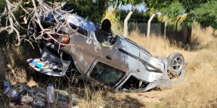 Konya'da otomobil devrildi: 2 kardeş yaralandı