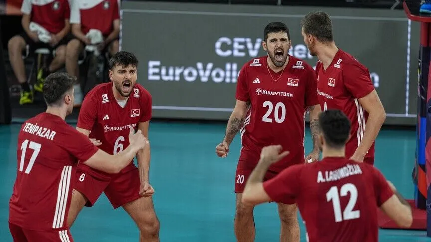 A Milli Erkek Voleybol Takımı, CEV 2026 Avrupa Şampiyonası'nda İsviçre'yi yendi