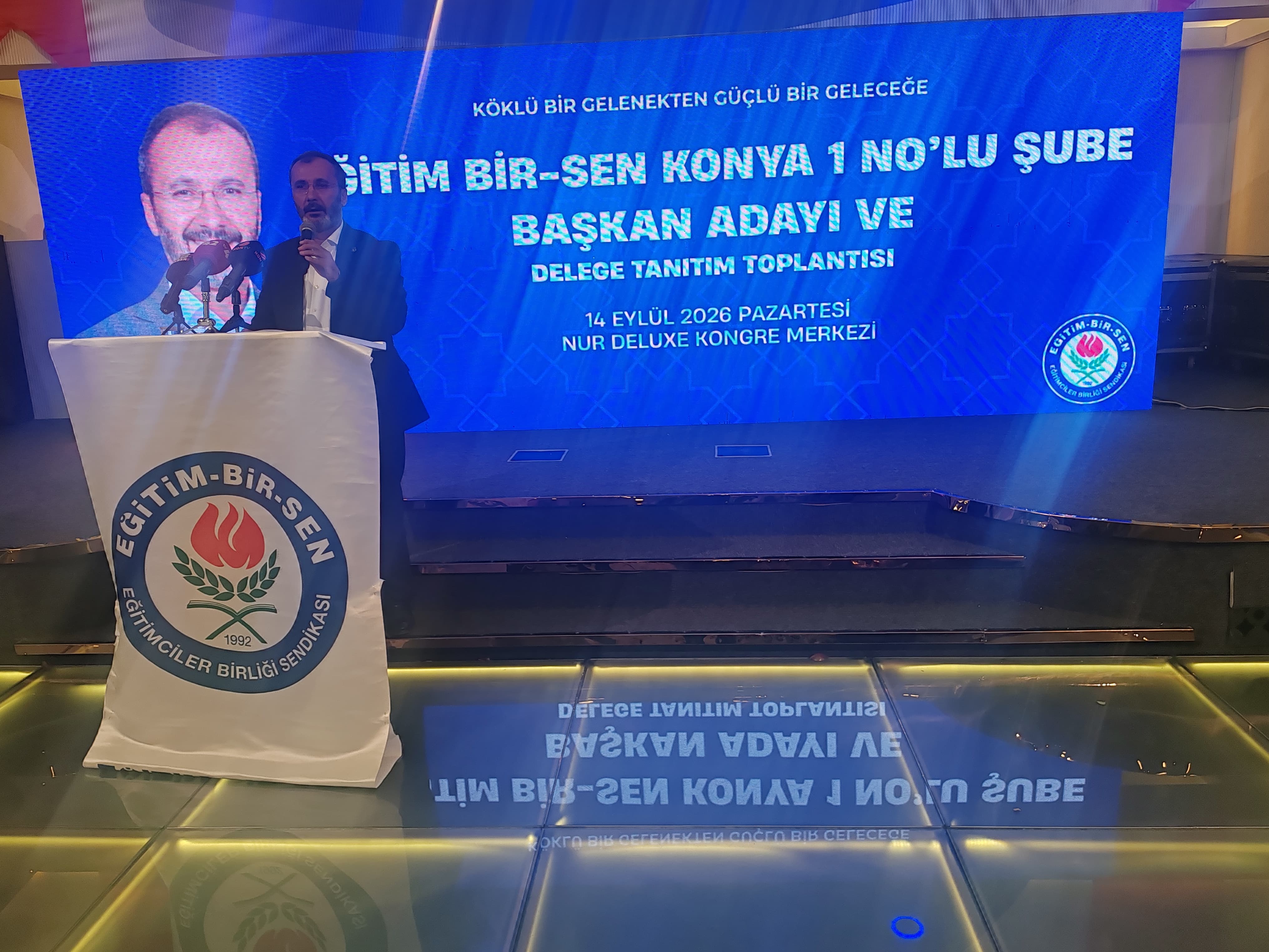 Mehmet Aziz Anık, Eğitim-Bir-Sen Konya 1 No’lu Şube Başkanlığına adaylığını açıkladı