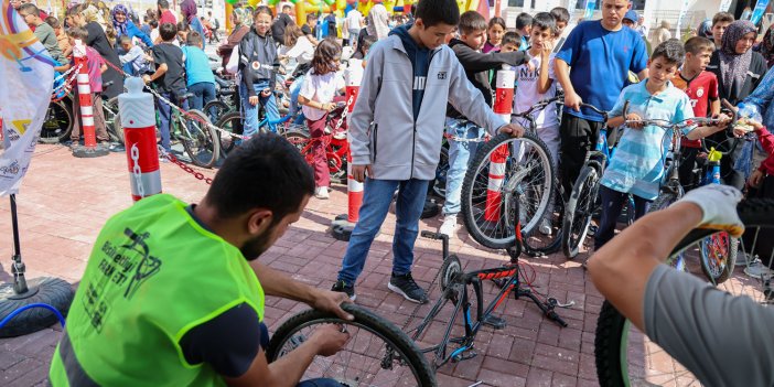 Selçuklu'da bisiklet etkinliğine yoğun katılım