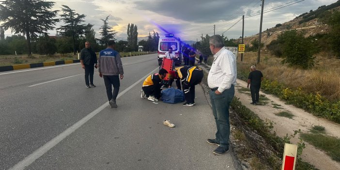 Isparta-Konya yolunda otomobil ile elektrikli bisiklet çarpıştı: 1 ölü