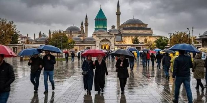 Konya’da yağışlı hava uyarısı: Sıcaklıklar düşüyor!