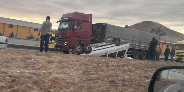 Konya'da otomobil devrildi: 1 yaralı