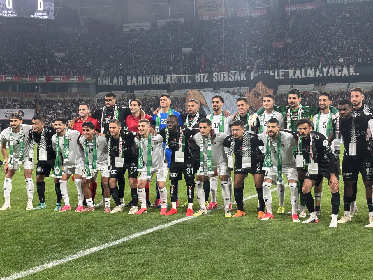 Konyaspor ile Filistin Milli Takımı 2-2 berabere kaldı