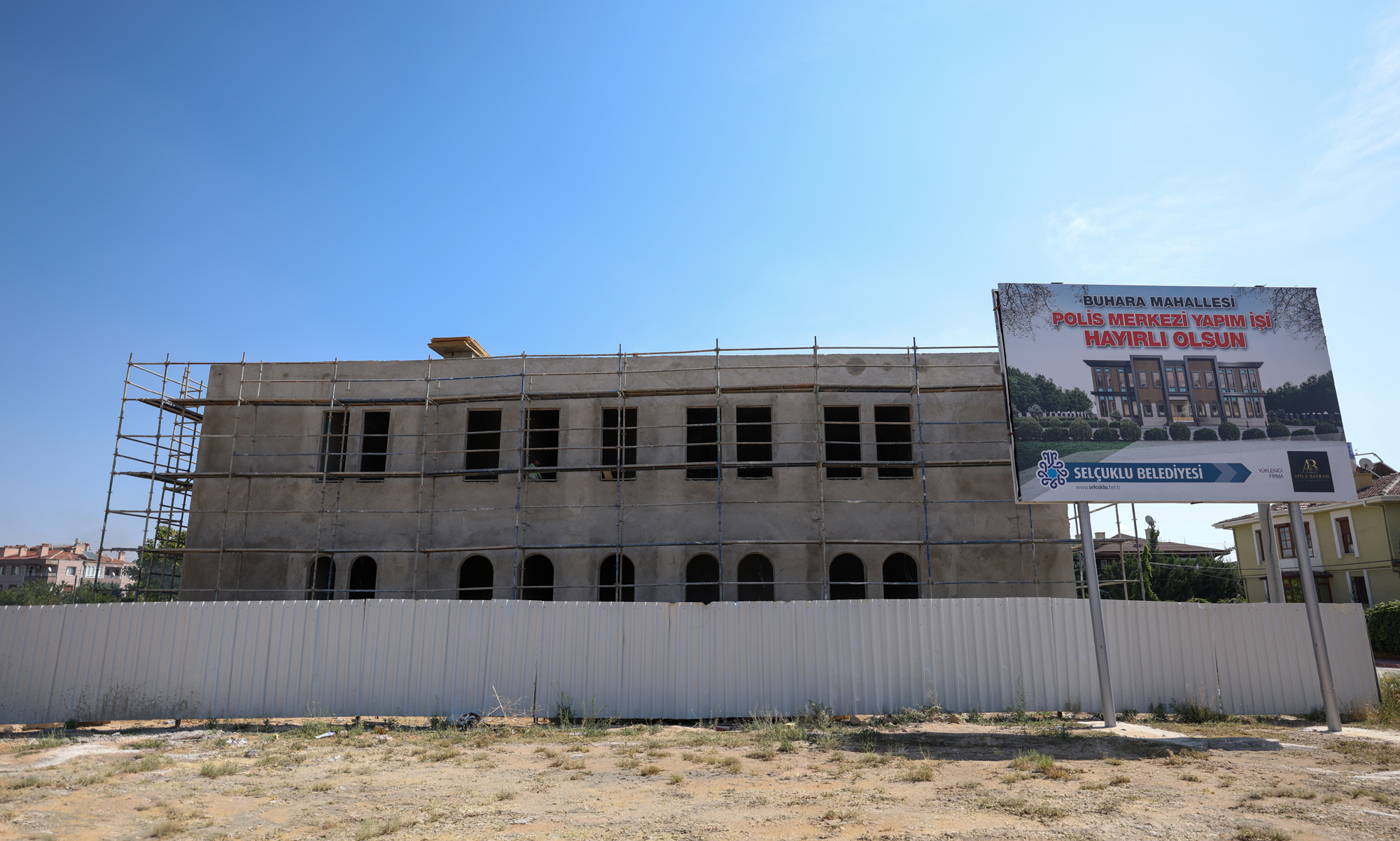 Selçuklu'da Buhara Polis Merkezi’nin Yapımı Devam Ediyor