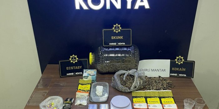 Konya’da uyuşturucu operasyonu: 8 şüpheli gözaltına alındı