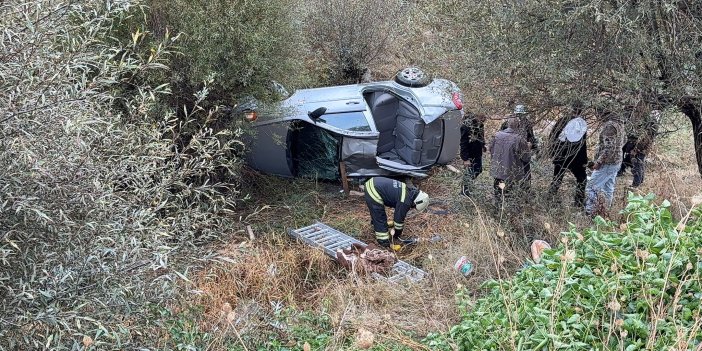Konya'da otomobil şarampole devrildi: 1’i çocuk 5 yaralı