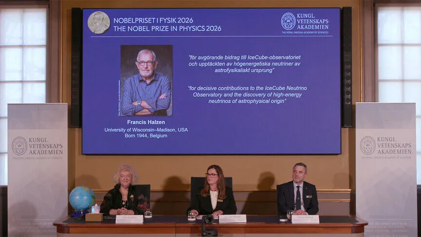 2026 Nobel Fizik Ödülü'nü astrofiziksel kökenli nötrinoların keşfi dolayısıyla Francis Halzen kazandı