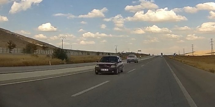 Konya'da ters yönde giden sürücüye ağır ceza!