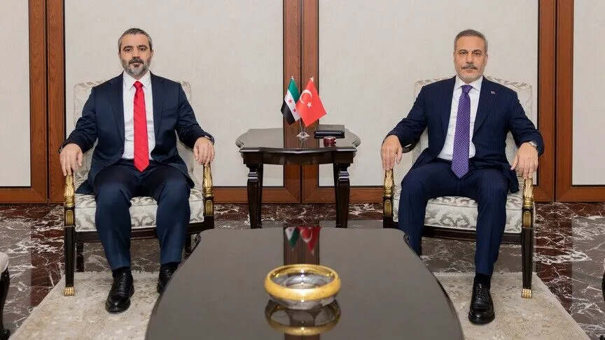Dışişleri Bakanı Fidan, Suriyeli mevkidaşı Şeybani ile görüştü