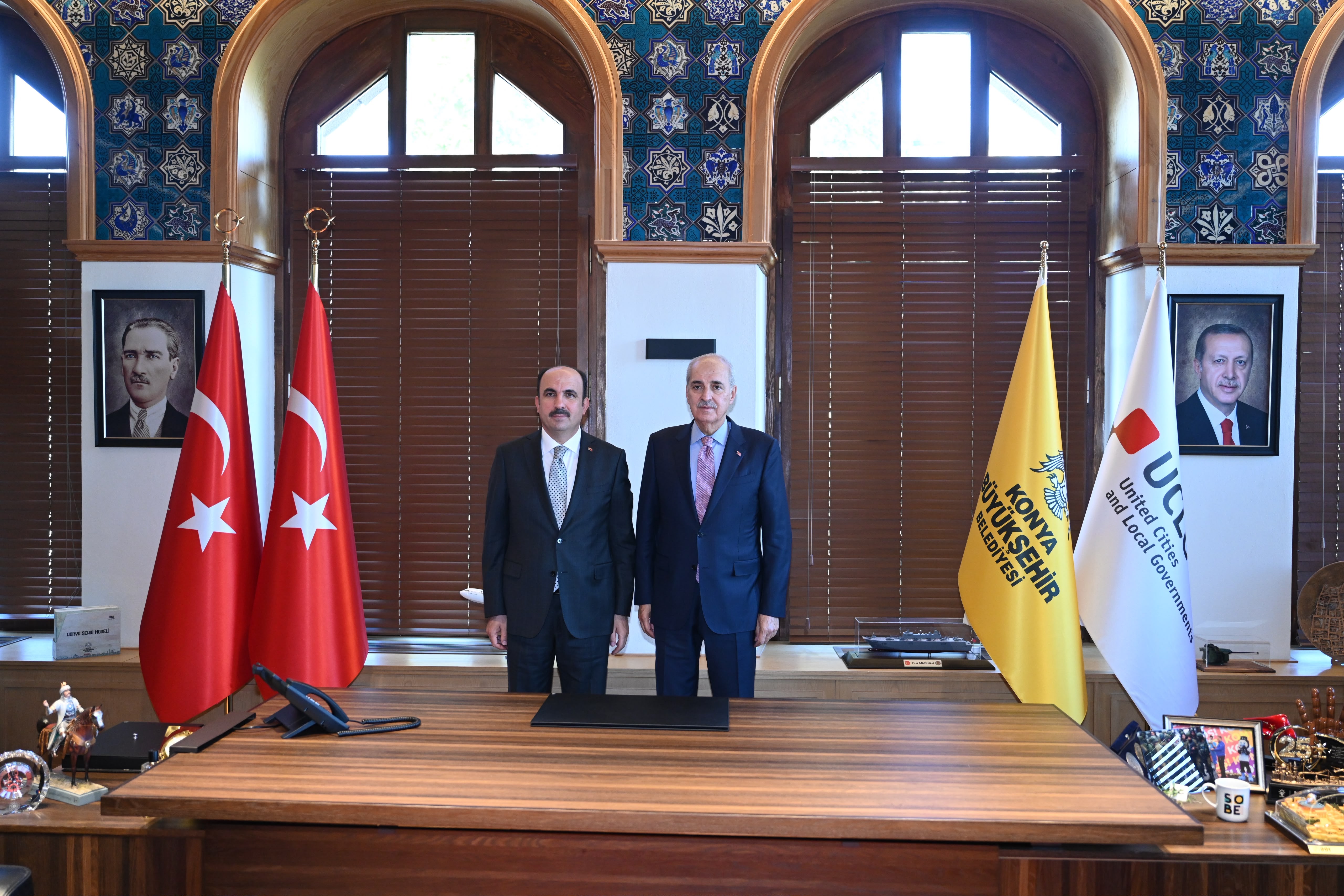 Numan Kurtulmuş Başkan Altay'ı ziyaret etti