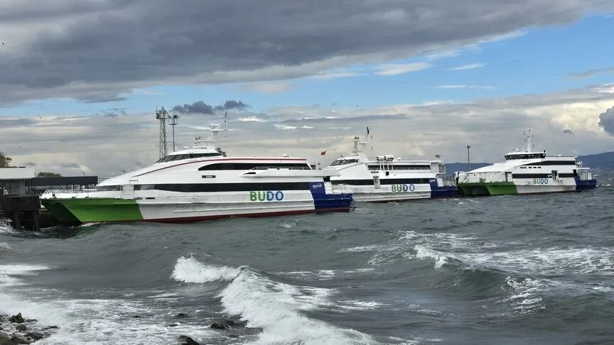 Bursa Deniz Otobüslerinin 12 seferi olumsuz hava koşulları nedeniyle iptal edildi