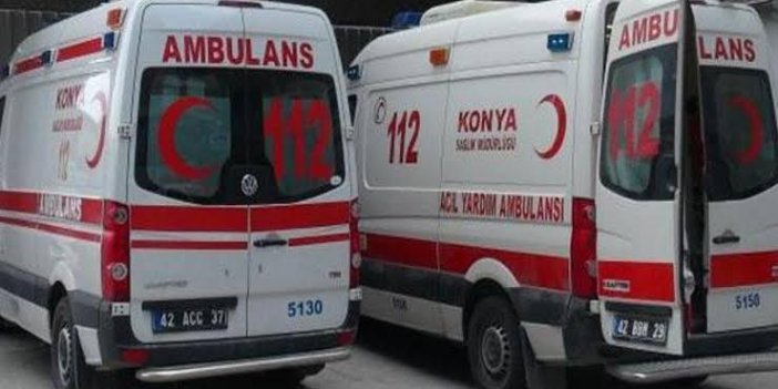 Konya yolunda ambulanslar zincirleme kazaya karıştı: 3 yaralı