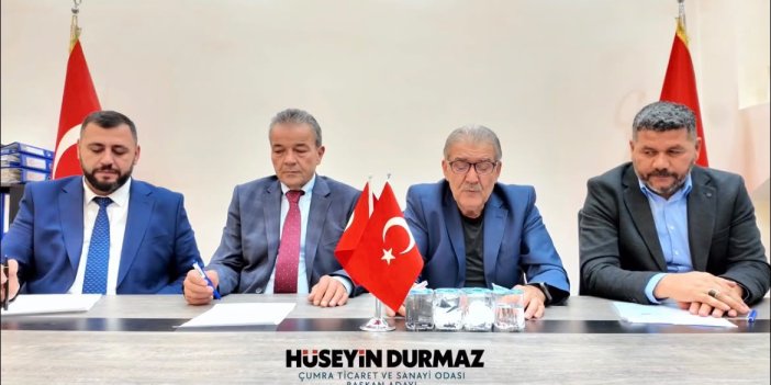 Çumra Ticaret Odası Başkan adayları ortak listede birleşti
