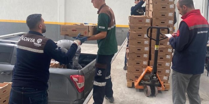 Konya'da son tüketim tarihi geçmiş 7 ton tavuk eti ele geçirildi