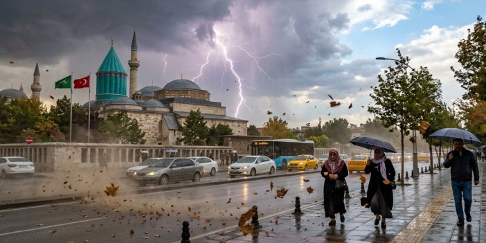 Konya’da 13 ilçeye sarı kodlu uyarı! Meteoroloji saat verdi