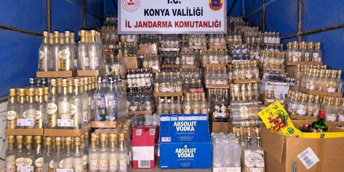 Konya’da kaçakçılık operasyonu: 1.340 litre kaçak alkol ele geçirildi