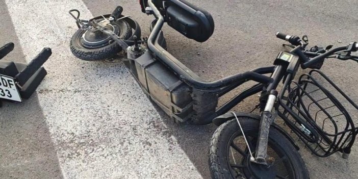 Konya'da otomobil ile elektrikli bisiklet çarpıştı: 1 yaralı