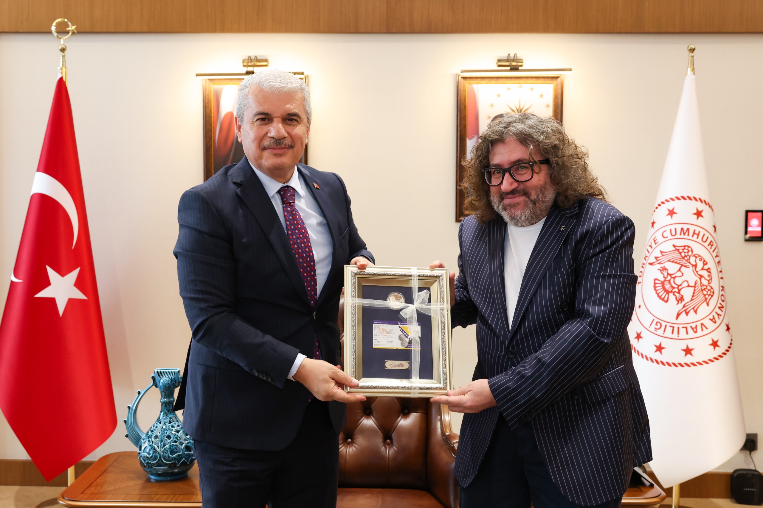 Konya Valisi İbrahim Akın’a AKSED’den anlamlı ziyaret