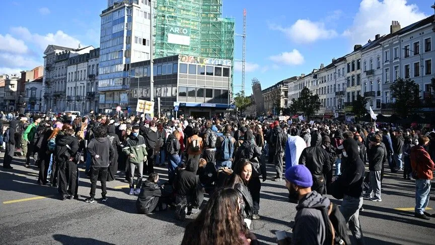 Belçika'daki protestolarda gözaltı sayısı 195'e çıktı