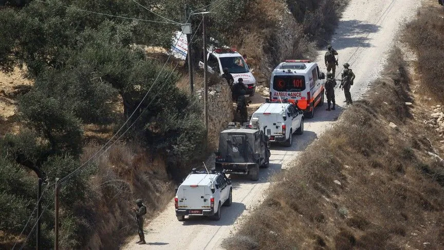 Filistin topraklarını gasbeden İsraillilerin Batı Şeria'daki saldırılarında 2 Filistinli yaralandı