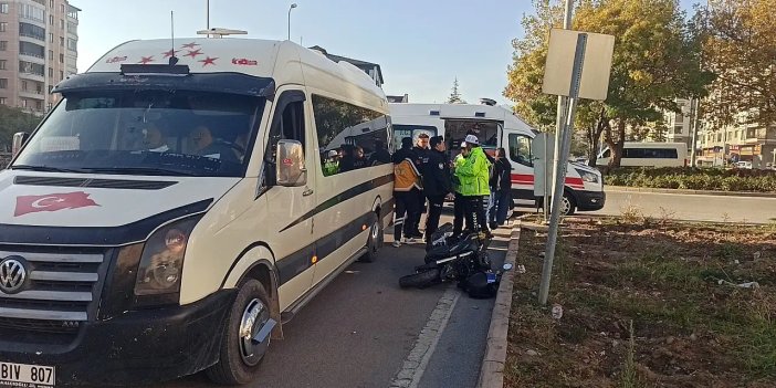 Konya’da Minibüs ile Motosiklet Çarpıştı: 1 Yaralı