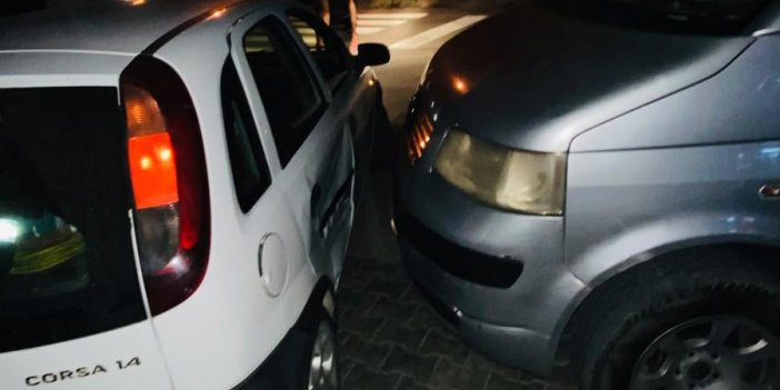 Konya'da 3 araç birbirine girdi