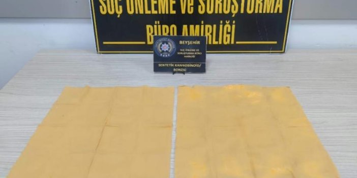 Konya'da uyuşturucu operasyonu: Tırın tekerleğine saklanmış 3200 bonzai ele geçirildi