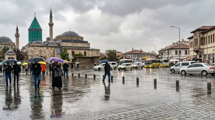 Konya’da Yağışlı Hava Etkili Olacak: Sıcaklıklar Düşüyor
