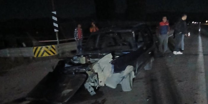 Konya'da iki otomobil çarpıştı: 3 yaralı