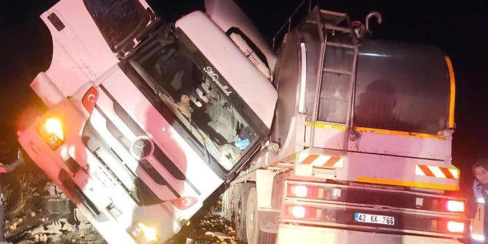 Konya-Afyonkarahisar yolunda feci kaza: 1 Ölü, 1 Yaralı
