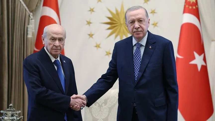 Cumhurbaşkanı Erdoğan, MHP Genel Başkanı Bahçeli'yi kabul etti