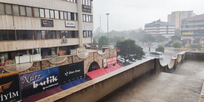 Konya'da beklenen yağış başladı! Ne kadar devam edecek?