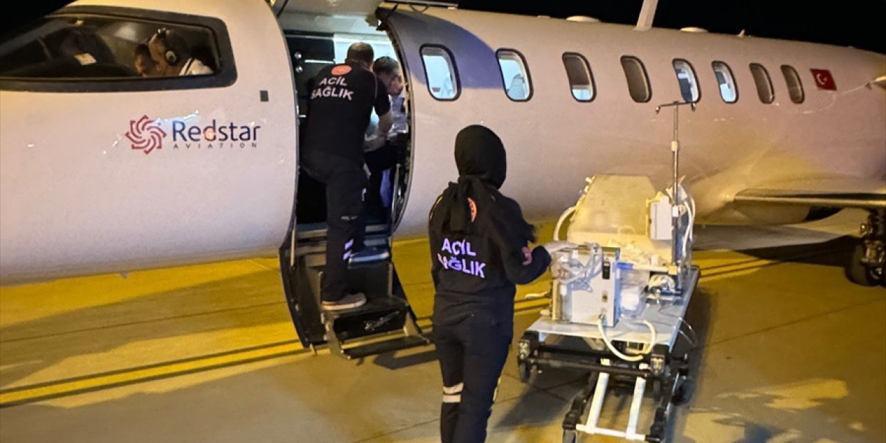 Kalp rahatsızlığı bulunan bebek ambulans uçakla Konya’ya geldi