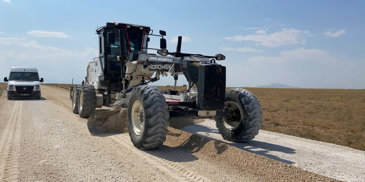 Çumra’da yol altyapı çalışmalarında yoğun mesai