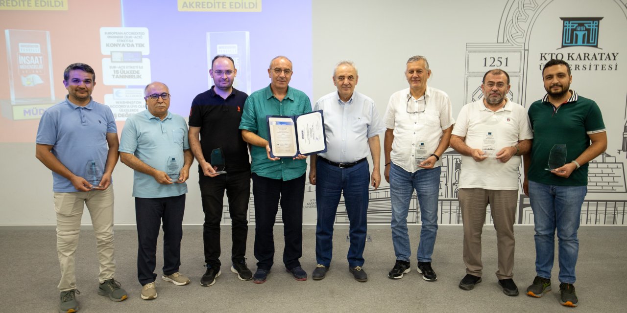 KTO Karatay’ın inşaat ve makine bölümleri Avrupa’da tanınacak