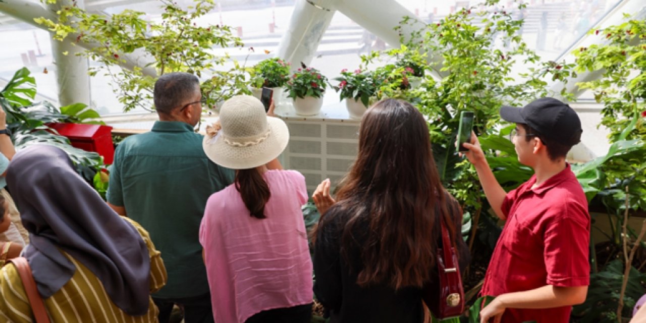 Konya Tropikal Kelebek Bahçesi ziyaretçilerine eşsiz bir deneyim yaşatıyor