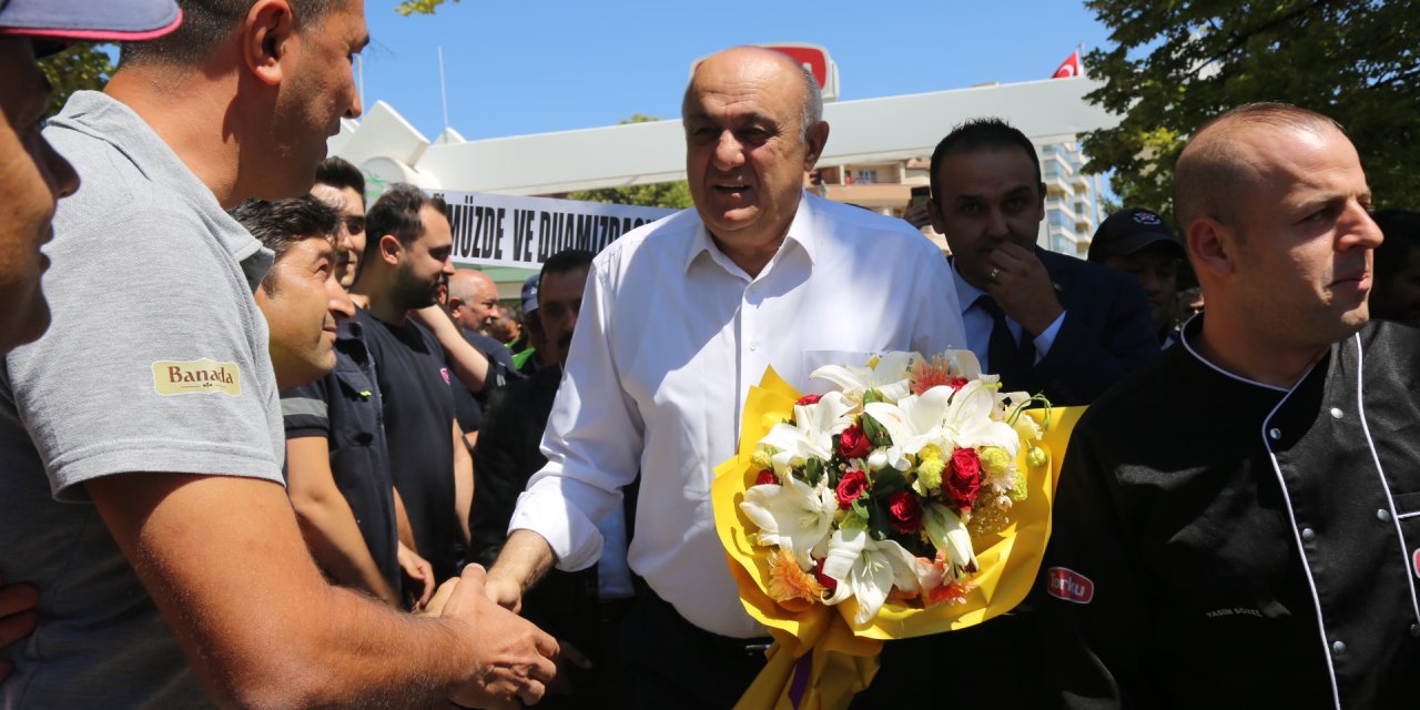 Başkan Erkoyuncu'ya coşkulu karşılama