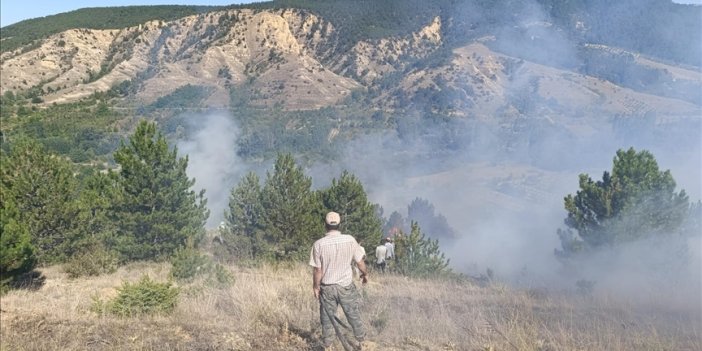 Konya'da ormanlık alanda yangın ekipleri harekete geçirdi! Büyümeden söndürüldü