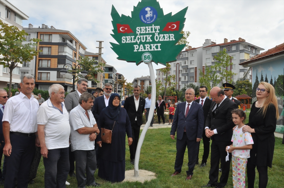 Akşehir'de Şehit Selçuk Özer Parkı açıldı