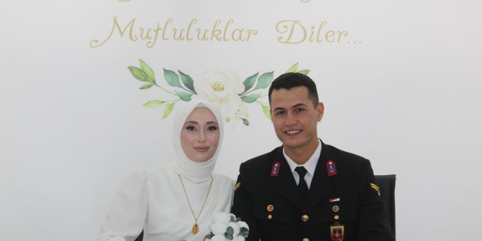 Konyalı genç astsubay meslektaşıyla evlendi