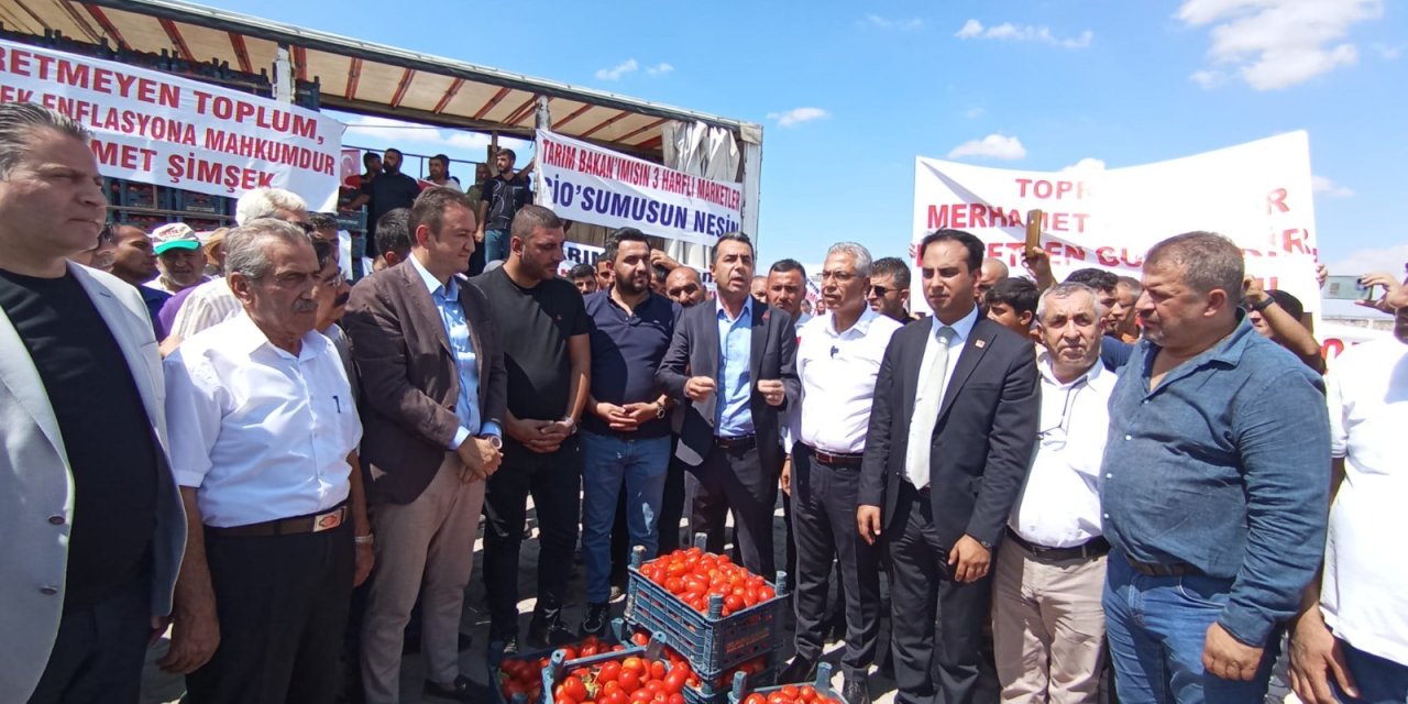 CHP, Ereğli’de domates üreticilerini yalnız bırakmadı