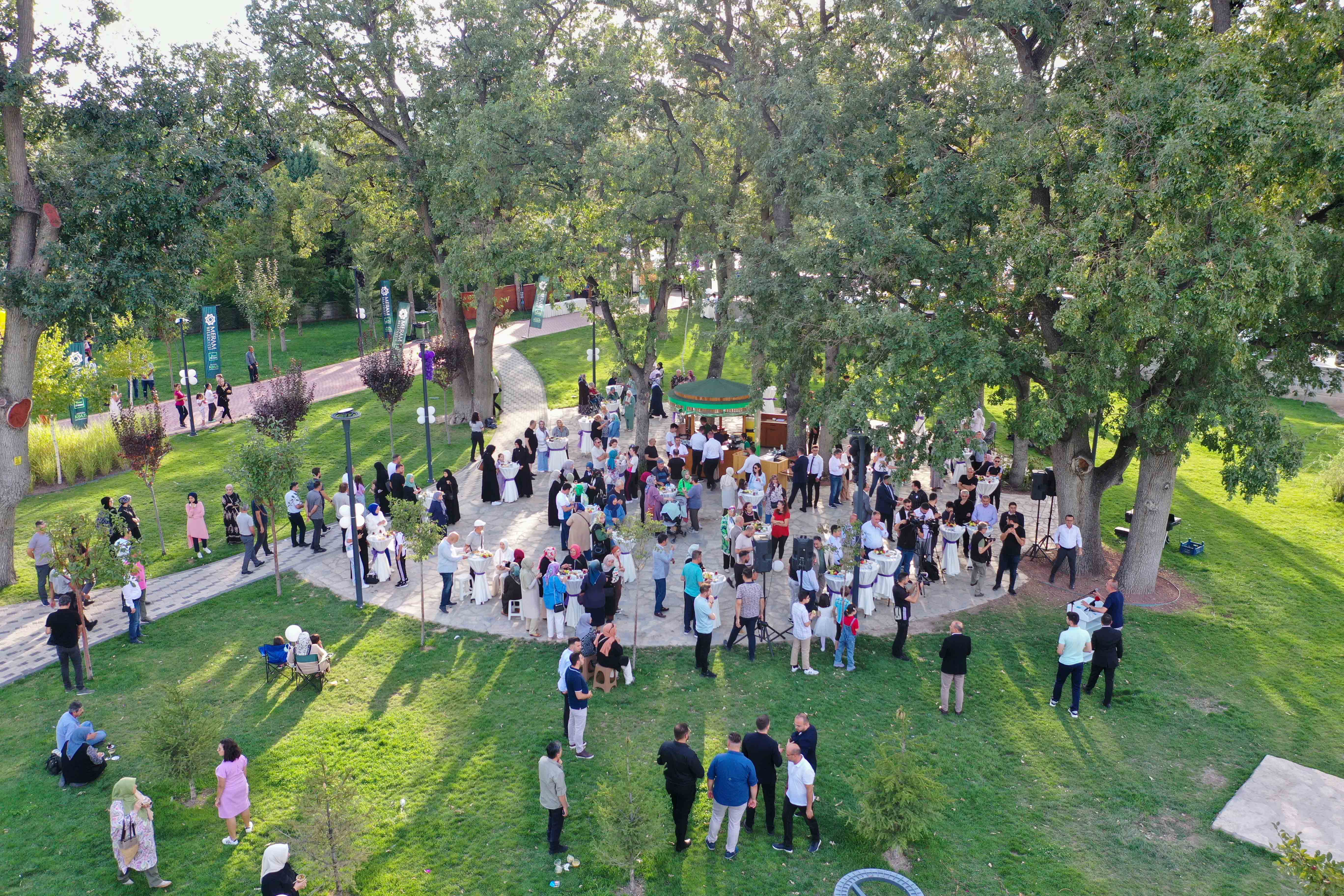 Meram Bağı’nda üçüncü kez kazanlar kuruldu