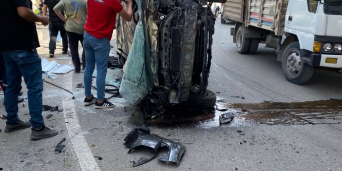 KONYA'DA ŞAŞIRTAN KAZA! Araç üstgeçitten aşağıya düştü
