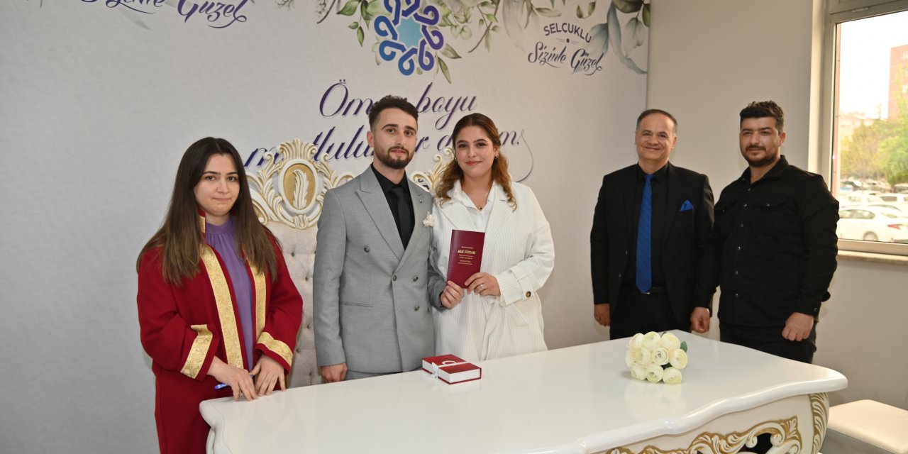 Selçuklu’da çiftler ‘24.04.2024’ tarihinde evet demek için yarıştı
