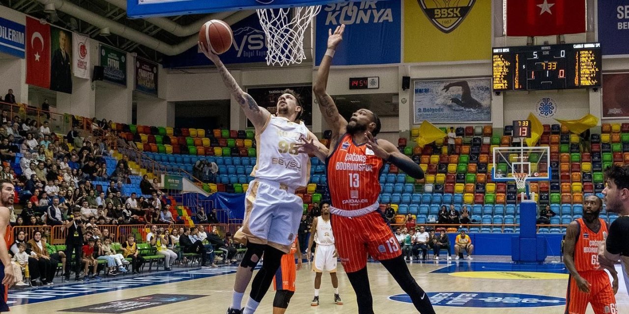 Konya Büyükşehir Belediyespor TBL’de ilk iç saha maçında galip