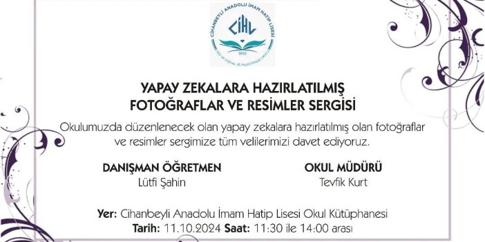 Konyalı öğretmen yapay zekalara tasarlattığı fotoğraflar sergisini açacak