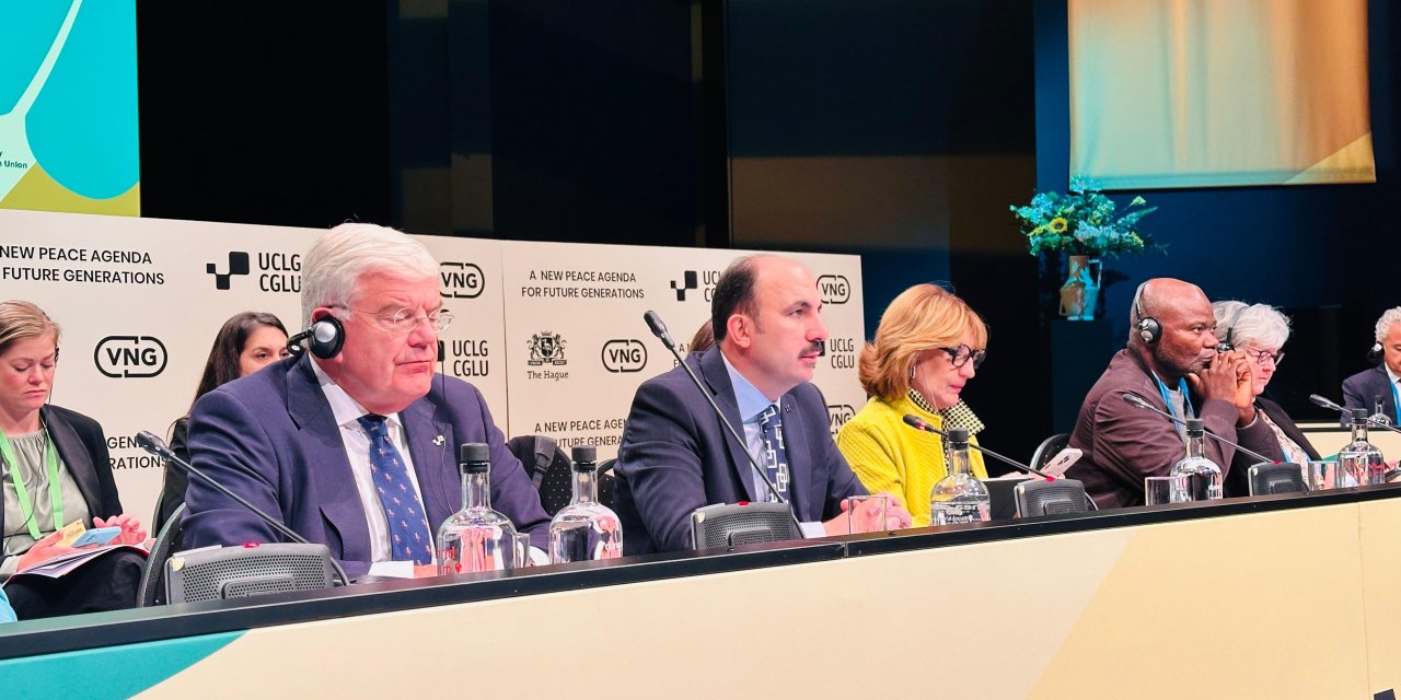 Başkan Altay'dan Lahey'de herkes için adalet çağrısı