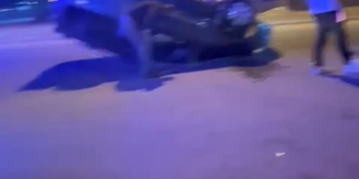 Konya'da direksiyon hakimiyetini kaybeden sürücü takla attı